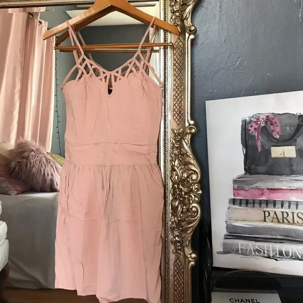 Jack light pink strappy dress
